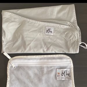 The Ollie Swaddle with wash bag - Gray color